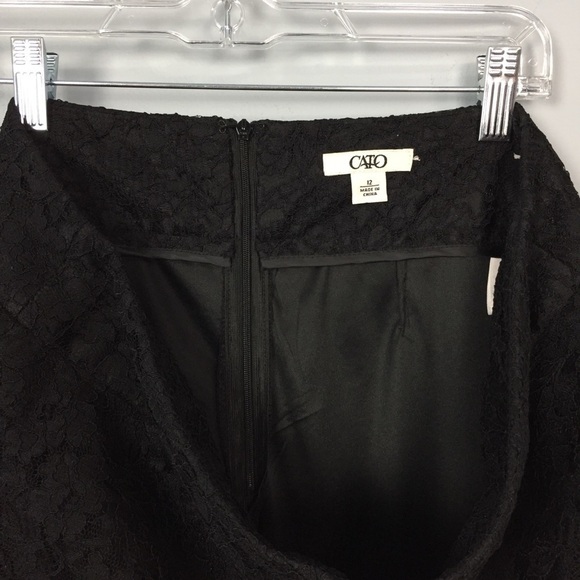 CATO Fully Lined Floral Lace Overlay Dress Pants - Picture 13 of 16